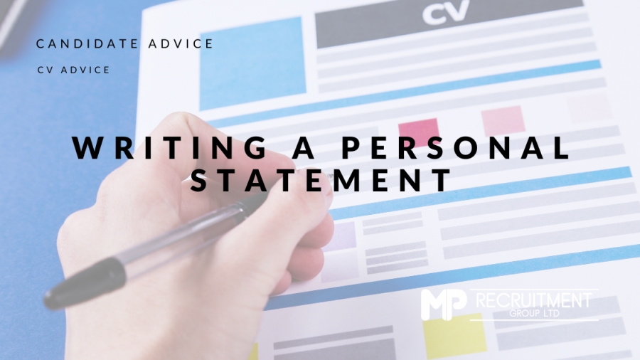 Writing a personal statement